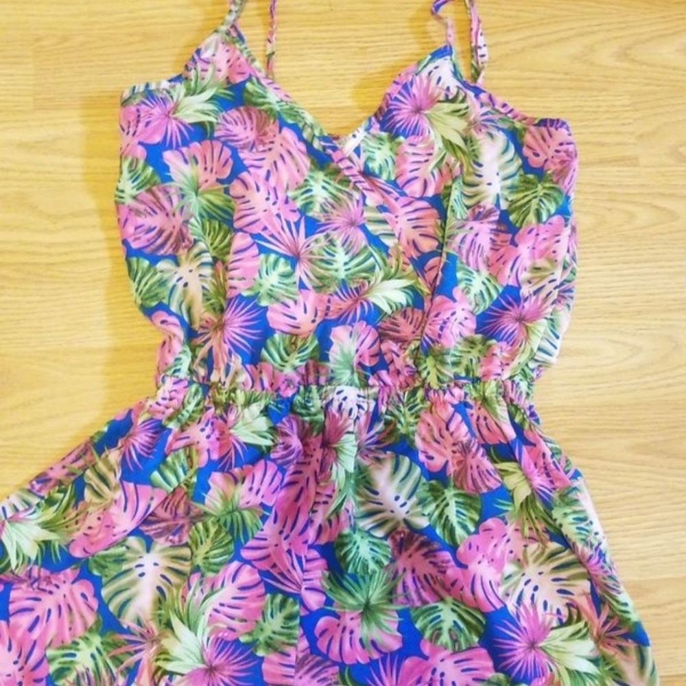 Tropical cute romper